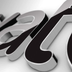 άɫLOGO־ƬͷAEģ(Black Classic 3D Logo)