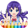 ����ͿɫAnime Manga Coloring Book