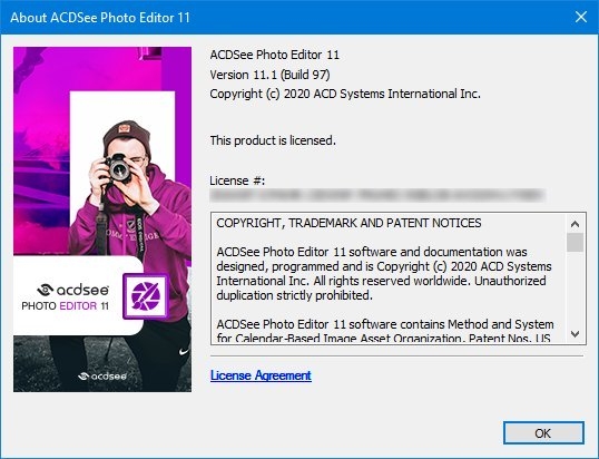 I(y)D̎(ACDSee Photo Editor) v11.1 Build 105°