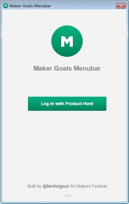 Maker Goals Menubar v1.0.0ٷ