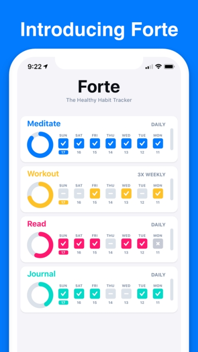 (x)T׷ۙܛForte Habit Tracker v2020.1 ٷ