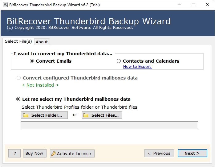 Mozilla Thunderbird(sh)(j)ܛBitRecover Thunderbird Backup v6.2 M(fi)