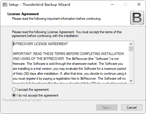 Mozilla Thunderbird(sh)(j)ܛBitRecover Thunderbird Backup