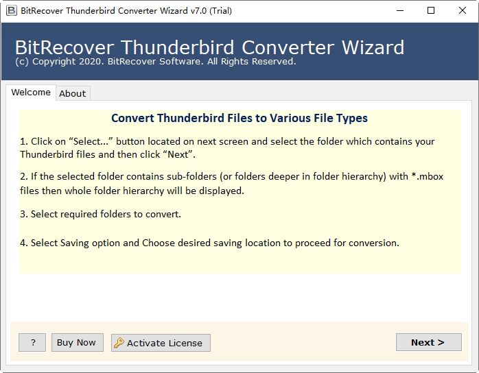 ThunderbirdʽD(zhun)QBitRecover Thunderbird Converter v7.0 M