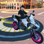 Motorcycle Stunt Ramps: Futuristic Teleport(ֵĦгµ)