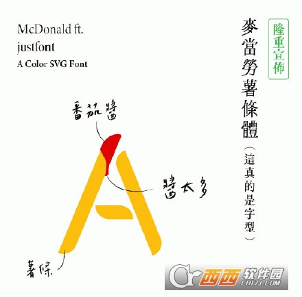 lw(McDonalds Fries Font)