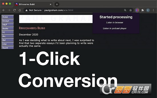Audiblogs(网页转换位有声订阅播客)