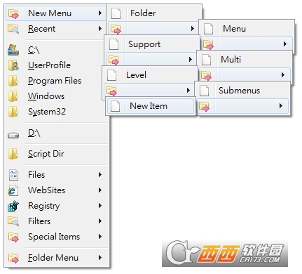 Folder Menu 3(ݲ˵)