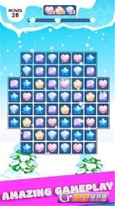 Frozen Match 3 Puzzle Game
