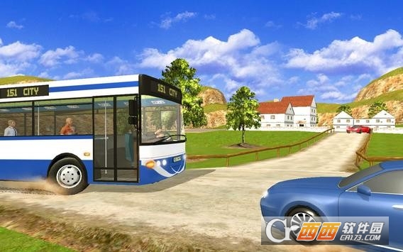 City Luxury Tourist Bus 3D