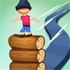 ��ľ���ϵ�ԲľCrossy Logs