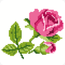 õ廨Rose Flower Pixel Art