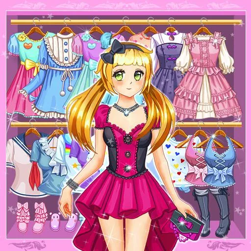 (dng)ɐ۴Anime Kawaii Dress Up