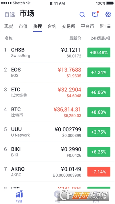 okx欧易安卓手机版运行截图