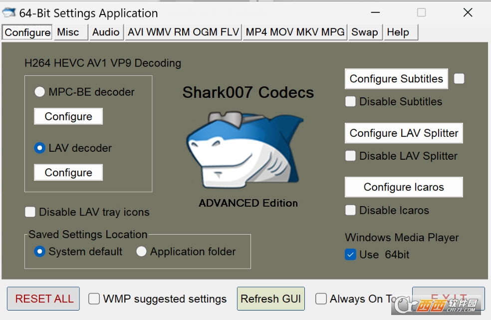 Shark007 ADVANCED Codecsa V16.5.0ٷMb