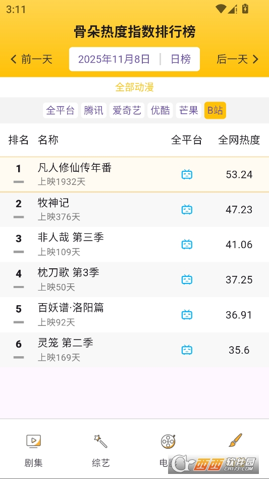 骨朵排行榜手机版 v1.0.0