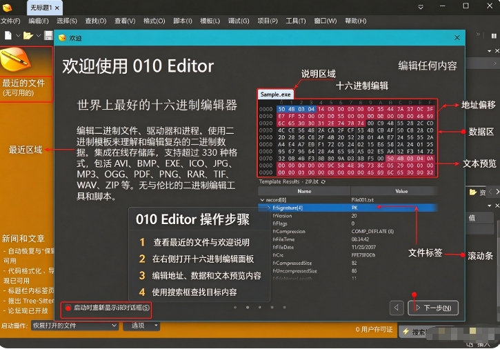 010Editor汉化修改版 010Editor汉化修改版