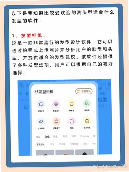 测脸型配发型运行截图