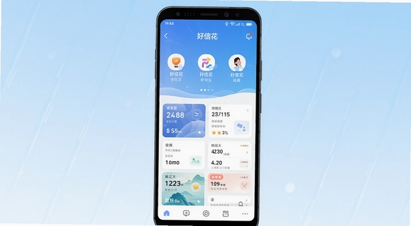 ���Ż�Ӧ��������չʾ����������Ϊ�ֻ���Ļ��ʾ���Ż�APP��ҳ����������ͼ�������ݿ�Ƭ������Ϊ��͵�ǳ��ɫ���䣬��������������䰲׿�ֻ�չʾ