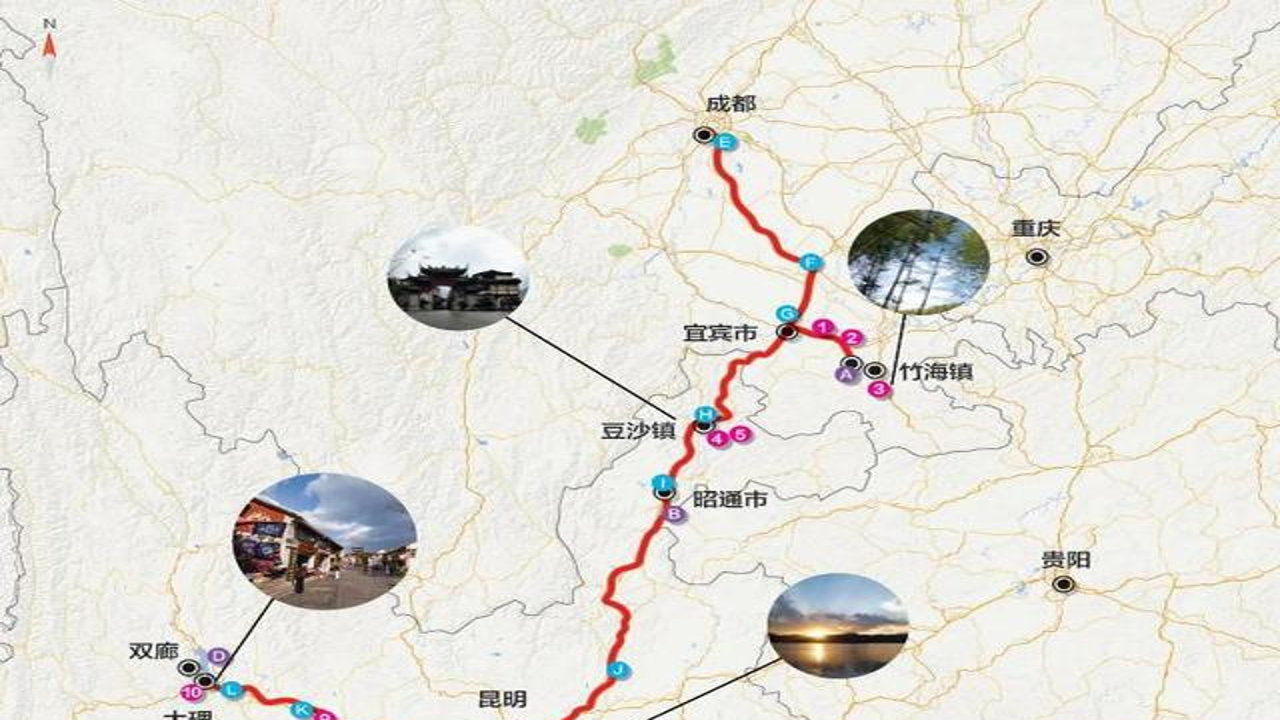 2024寻梦丝路自驾全程路线图与主要城市节点概览