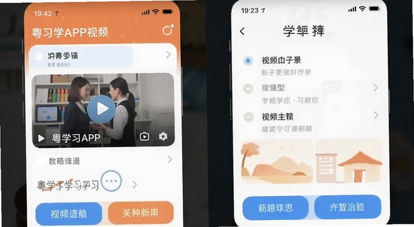 粤学习APP视频学习界面预览图