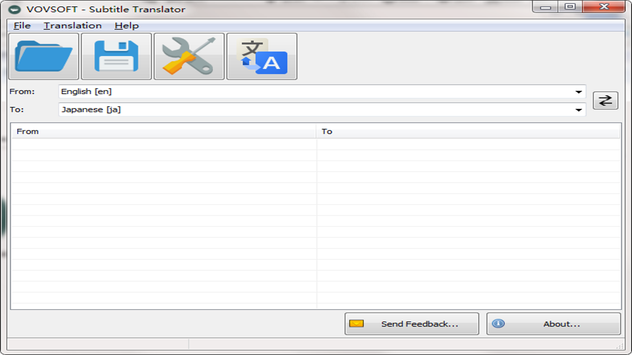 VovSoft Subtitle Translator���빤�� �������չʾ�����Ĺ��ܸ���