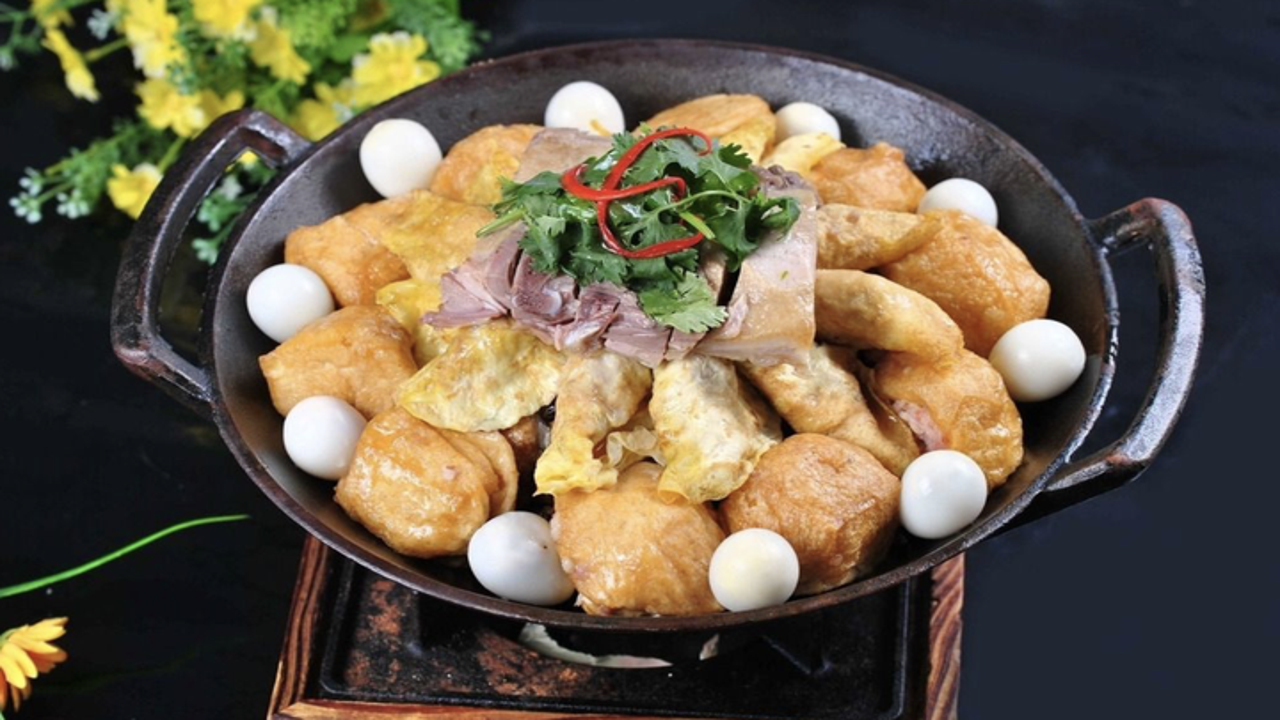 我的池州地道美食石台一品锅与街头小吃特写