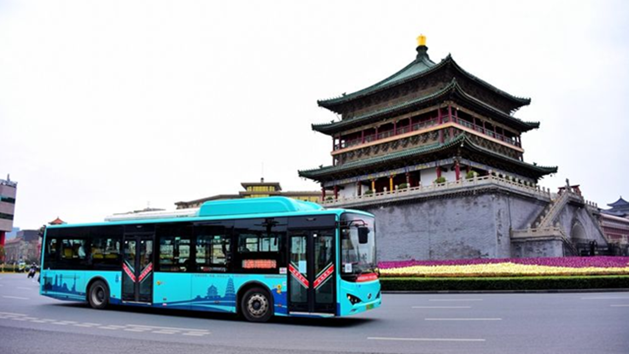 西安公交出行换乘站点实景与刷卡细节