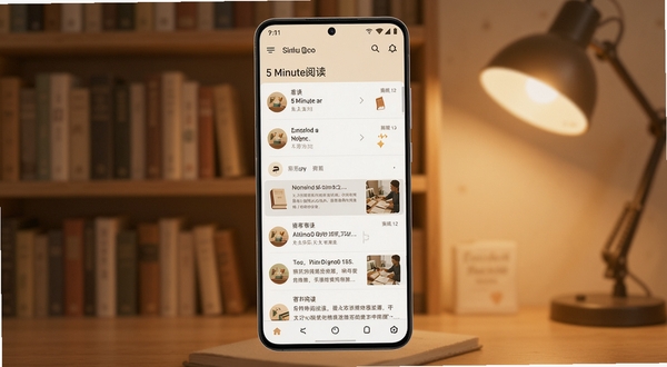 һ����Ϊ5�����Ķ��İ�׿�ֻ�Ӧ�ý���ȫò����������չʾ�ֻ���Ļ����Ļ�ڳ��ּ����Ķ��б�����������ҳ������Ϊ��͵������ůɫ̨�ƹ��Σ�����ɫ����ů���ʣ���ƽ����Ʒ�񣬸���ϸ�ڣ�����Booguģ������