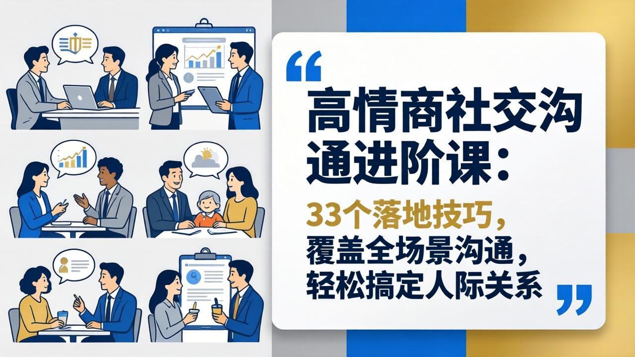 高情商回应质疑场景图解,展示职场与社交中如何化解尴尬的沟通瞬间