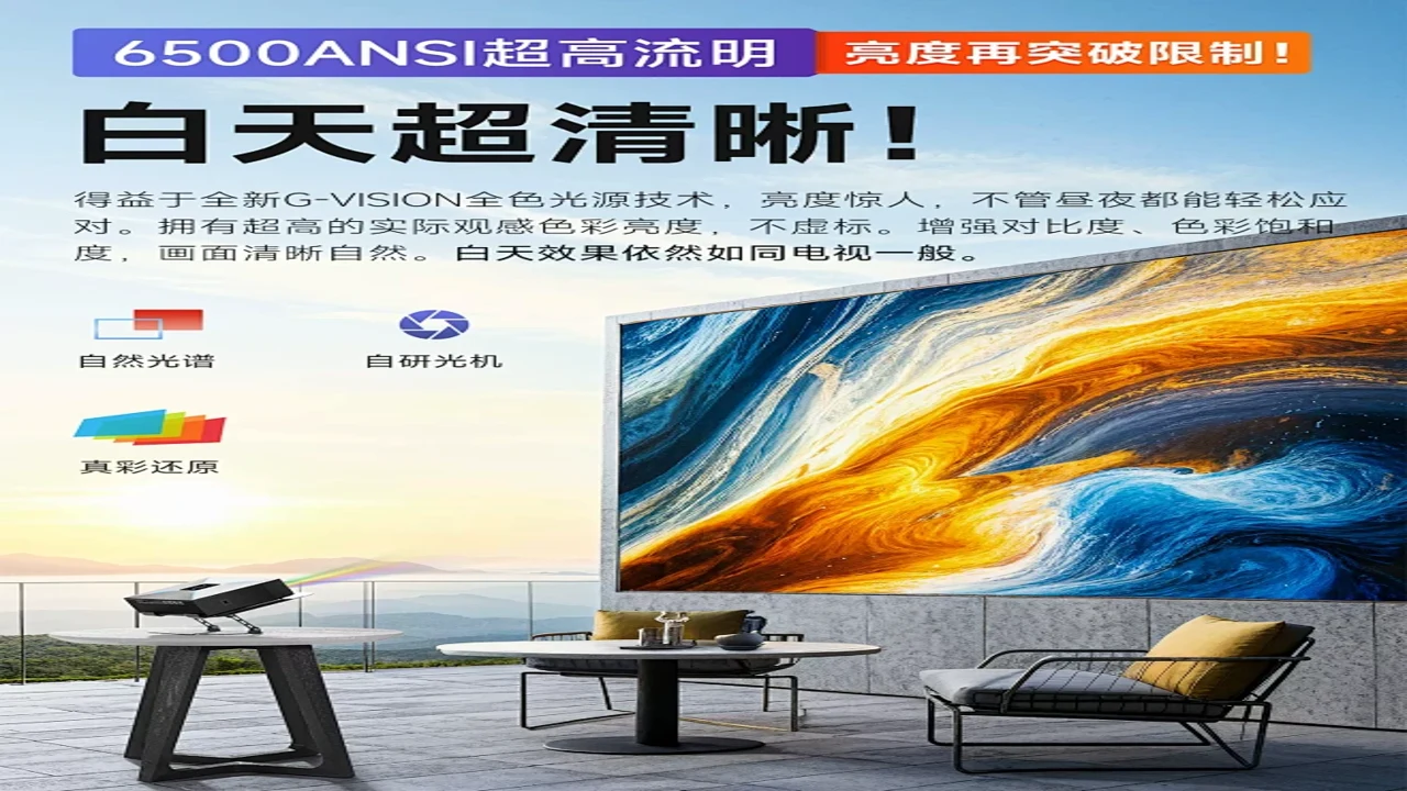 星乐视界2024白天投影画质实拍对比