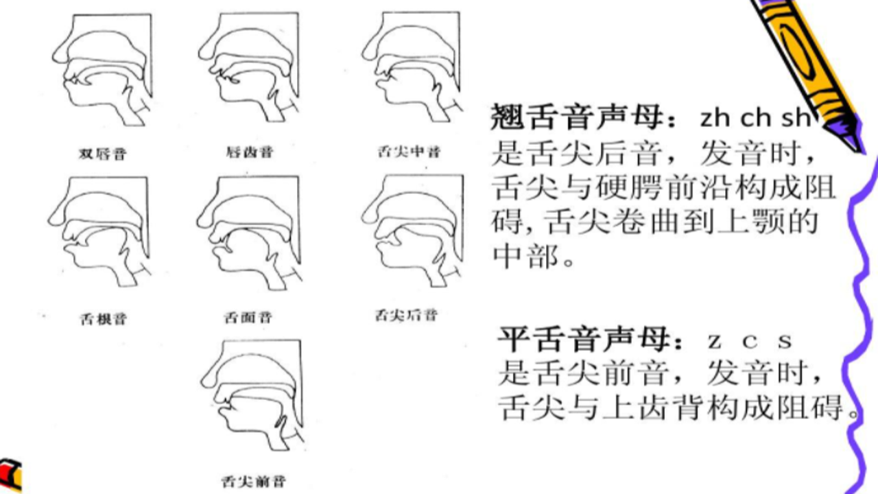 普通话练习 平翘舌音 发音口型 示范