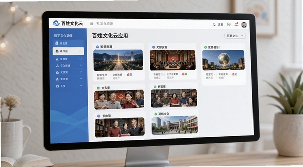 百姓文化云应用界面展示数字文化资源分类清晰