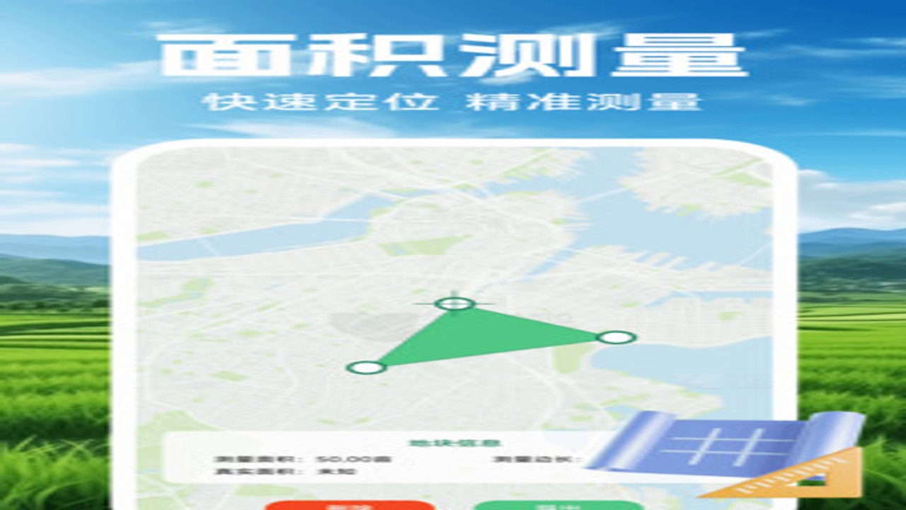 土地测亩仪免费 手机APP 界面展示 精准测量工具推荐