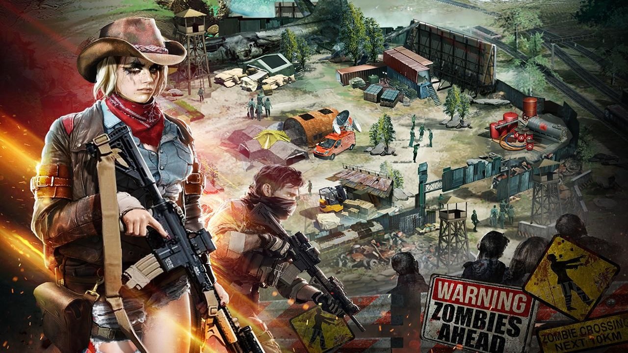 玩家在僵尸生存(Zombie Survival)游戏中设置防御陷阱与搜集资源的场景