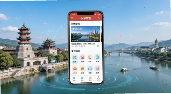������ý Ӧ�ý���ȫ��չʾͼ�����������ǰ�����ýAPP����ҳ�ֻ���������Ļ����ʾ�ű��������ֲ�ͼ�ͱ��������ڣ������ǰ�����־�Խ����뺺����⣬����ɫ���������£�չ���ִ���ý����Ѷƽ̨�ĿƼ����������ɫ�������廭�ʣ�дʵ���