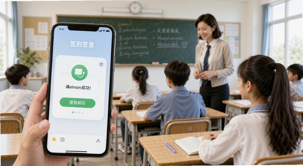 ǰ��ͬѧ����ǩ�����棬�ֻ���Ļ��ʾǩ���ɹ�����������Ϊ���ҿ�����ڰ壬�����н�ʦ��ѧ��������Ȼ��ͻ��ǰ��ͬѧǩ�����ܣ���������ִ�