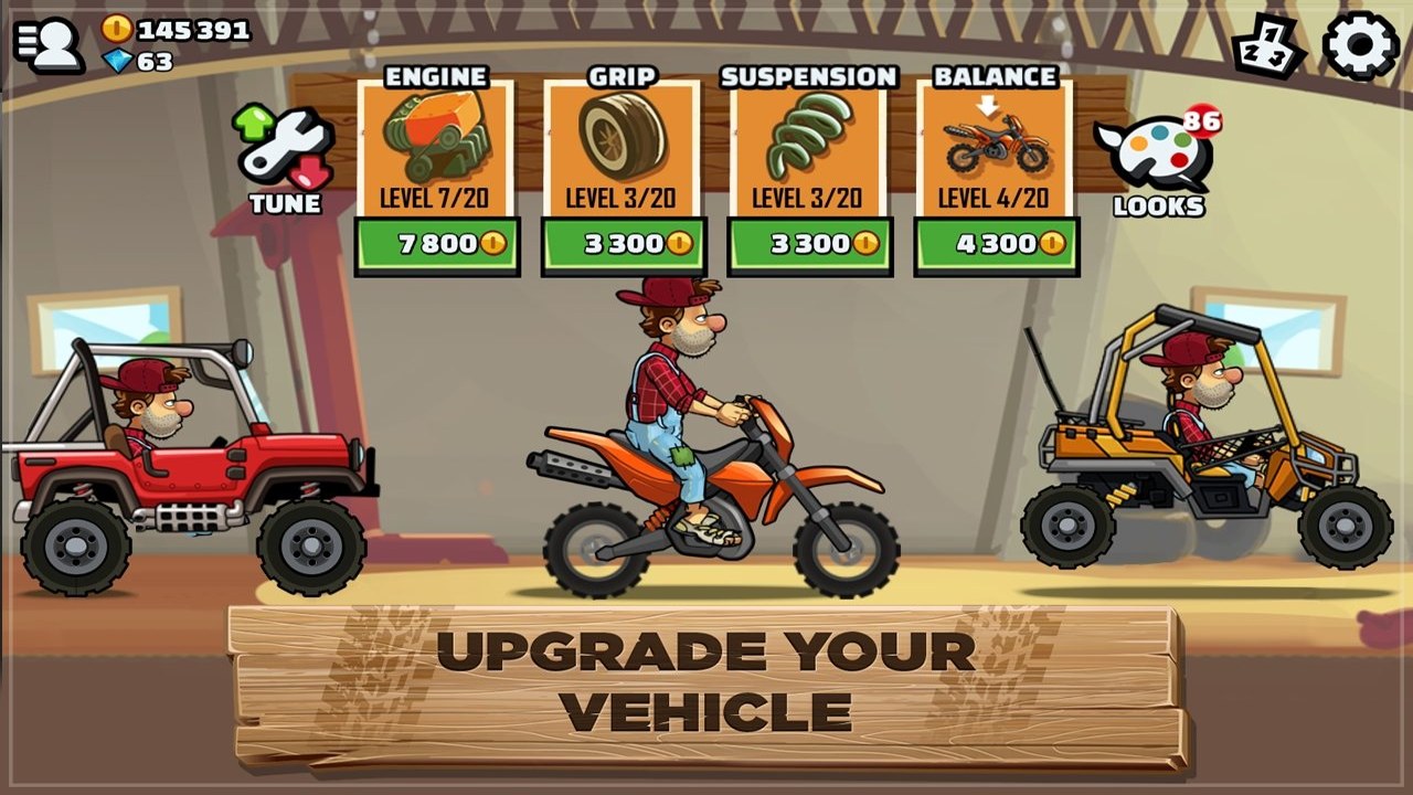 ��ɽ����2(Hill Climb Racing 2) ��Ϸ������������ϸ��չʾ���������Ԫ��