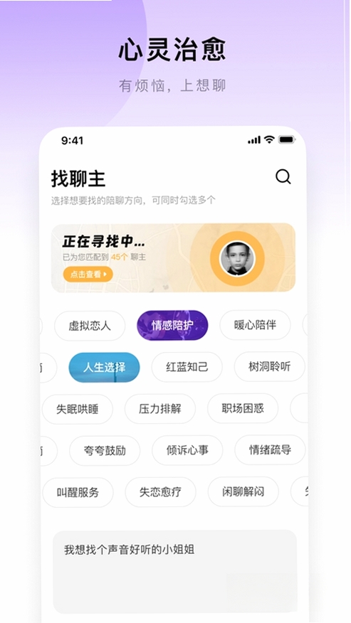 想聊运行截图