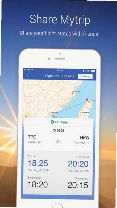 中华航空(China Airlines)运行截图
