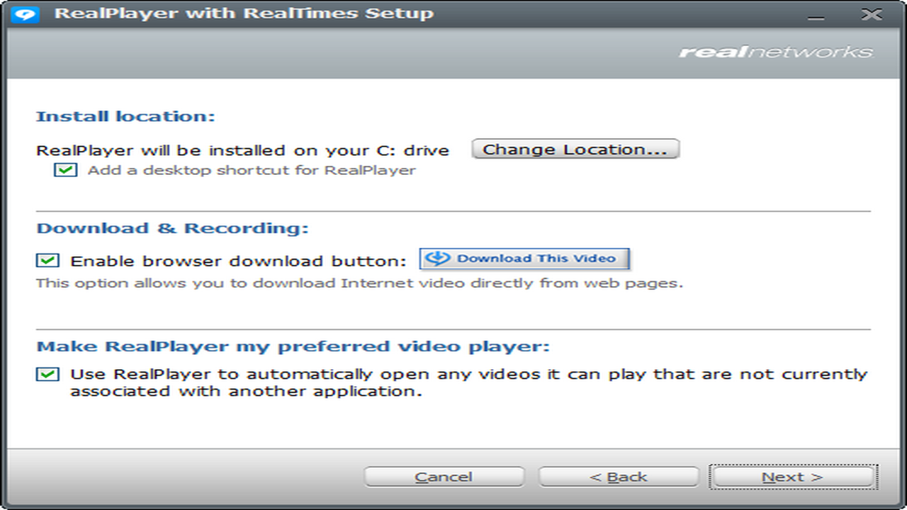 RealPlayer25���°汾 ���Ž��� ������ ��Ƶ���� ����ѡ��