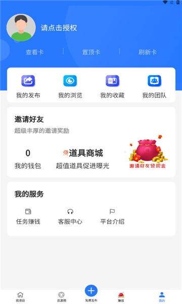 项目大师运行截图
