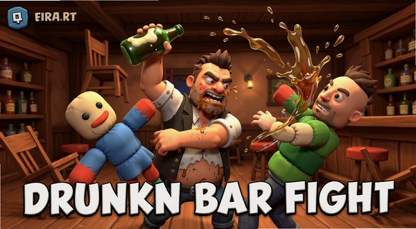 Drunkn Bar Fight ��Ϸ���棬������ɫ�����ƿ������֣�����������Ч�����ԣ�����Ť�����ţ��ưɱ����зɽ��ľ�ˮ�͵��µ����ӣ�3D��ͨ��񣬶���ʮ��