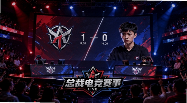 �ܲõ羺����ֱ���������ͼ�����������ǵ羺��̨����Ļ��ʾ��ս˫��ս��logo��ȷ֣���Ļ�·����ܲõ羺���±�ʶ������ϯ�ƹ���˸�������Χ���ҽ��ţ�ɫ���Ժ����Կ�ɫΪ��