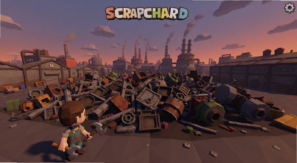 Scrapyard��Ϸ������ȫ��չʾ�����ϳ�������������к��������е��Զ���ǵͶ���η��Ĺ�ҵ����Ⱥ����ճʻƻ�ɫ��������վ�ڻ������·��ֳּ��׹��ߣ����廭������Booguģ������