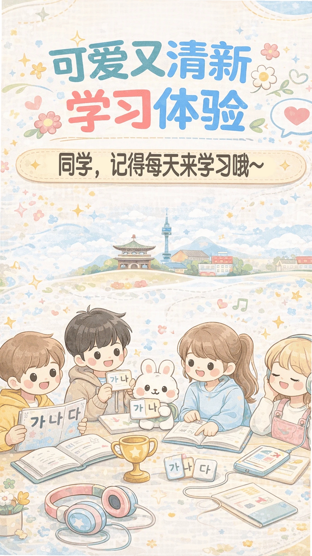 韩语学习入门运行截图