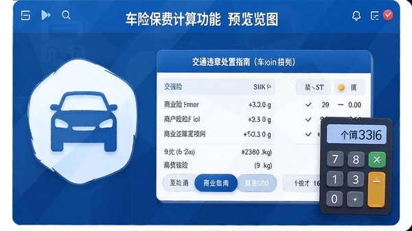 车辆保险车险计算运行截图