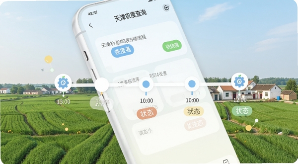 ���ũ������app���Ȳ�ѯ���棬�ֻ���Ļ��ʾ�������ʱ������״̬��ǩ������Ϊ���ũ���⣬����ǳɫ���ͻ�����Ƚڵ�ͼ��