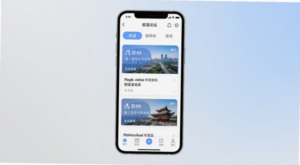 ��Ϫ��̳APP�������չʾͼ����������Ϊ�ֻ���Ļ����Ļ�ڳ��ֱ�ƽ����Ƶ�Ӧ�ý��棬�����ײ���������Ƶ���л���ť�����ݿ�Ƭ����������Ϊ��͵�ǳ��ɫ�뵭��ɫ���䣬������ɾ���ˬ��ͻ��������