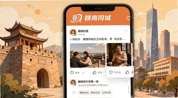 ����ͬ���罻����ҳ��չʾ���ֻ���Ļ��ʾ�û���̬��Ϣ��������ͼ������������������Ļ�Ϸ��и���ͬ�Ǳ�־������Ϊ���ݹų�ǽ�� modern ���н����ںϵĲ廭���ɫ����ů����